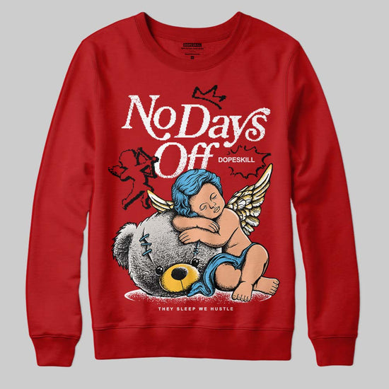 Nigel Sylvester x Air Jordan 4 ‘Brick by Brick’ DopeSkill Sweatshirt New No Days Off Graphic Streetwear - Red