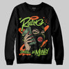 Neon Green Sneakers DopeSkill Sweatshirt Rolling in Money Graphic Streetwear - Black
