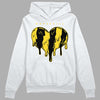 Jordan 4 Tour Yellow Thunder DopeSkill Hoodie Sweatshirt Slime Drip Heart Graphic Streetwear - White 