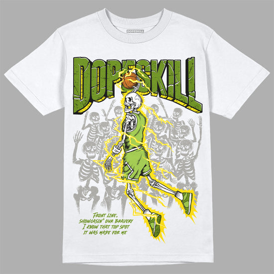 SB Dunk Low Chlorophyll DopeSkill T-Shirt Thunder Dunk Graphic Streetwear - White 