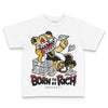 Jordan 12 Retro 'Taxi' 2025 DopeSkill Toddler Kids T-shirt Born To Be Rich Graphic Streetwear - White 
