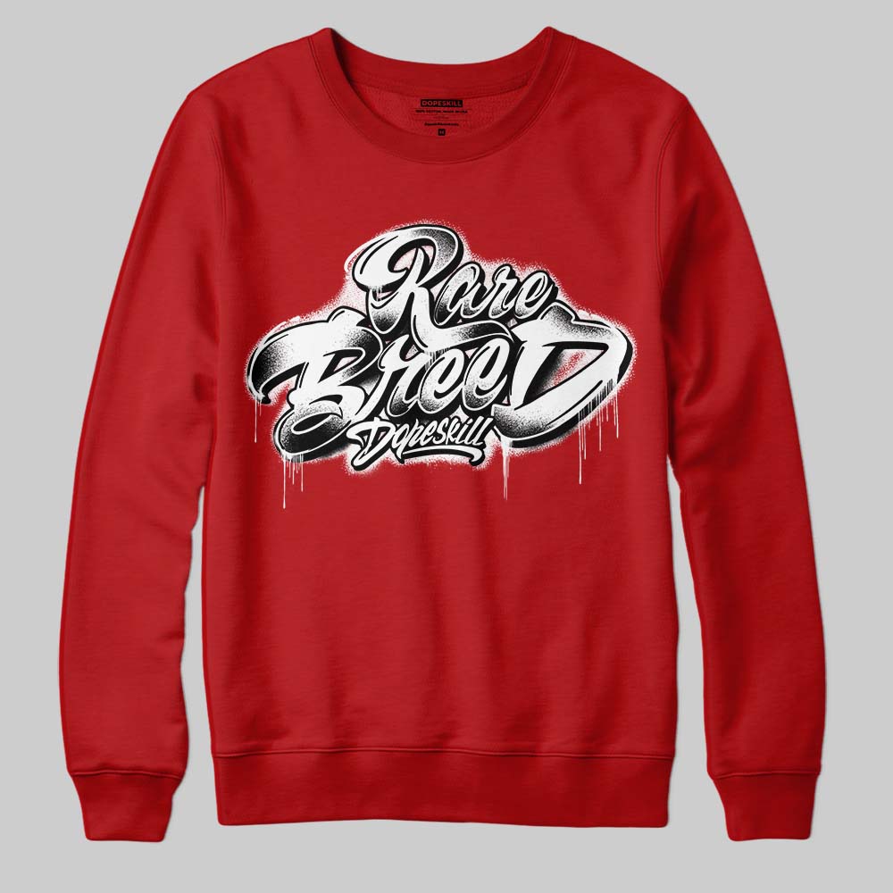 Nigel Sylvester x Air Jordan 4 ‘Brick by Brick’ DopeSkill Sweatshirt Rare Breed Type Graphic Streetwear - Red