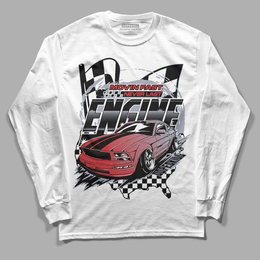 Jordan 4 “Bred Reimagined” DopeSkill Long Sleeve T-Shirt ENGINE Tshirt Graphic Streetwear - White