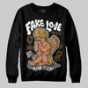 Jordan 11 "Gratitude" DopeSkill Sweatshirt New Fake Love Graphic Streetwear - Black