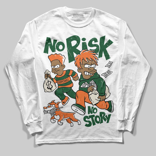 SoleFly x Air Jordan 3 “Fruits Of Our Labor” DopeSkill Long Sleeve T-Shirt No Risk No Story Graphic Streetwear - White