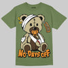 Olive Collection DopeSkill Olive T-shirt Hurt Bear Graphic