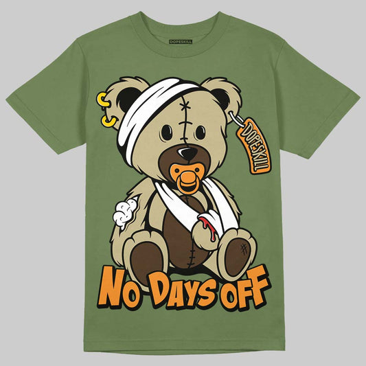 Olive Collection DopeSkill Olive T-shirt Hurt Bear Graphic