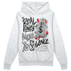 Jordan 1 Low OG “Shadow” DopeSkill Hoodie Sweatshirt Real Ones Move In Silence Graphic Streetwear - White