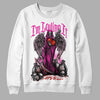 Pink Sneakers DopeSkill Sweatshirt New I'm Loving It Graphic Streetwear - White