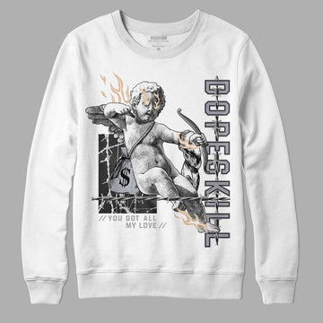 Jordan 4 Retro Frozen Moments DopeSkill Sweatshirt You Got All My Love Graphic Streetwear - White 