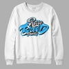 Jordan 2 Low "University Blue" DopeSkill Sweatshirt Rare Breed Type Graphic Streetwear - White