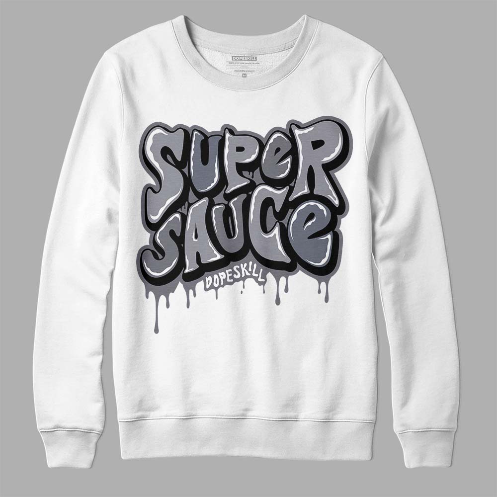 Jordan 14 Retro 'Stealth' DopeSkill Sweatshirt Super Sauce Graphic Streetwear - White