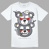 Jordan 14 Retro 'Stealth' DopeSkill T-Shirt New Double Bear Graphic Streetwear - White