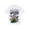 Black and White Sneakers DopeSkill T-Shirt Slow Life Graphic Streetwear - White