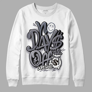 Jordan 14 Retro 'Stealth' DopeSkill Sweatshirt No Days Off Graphic Streetwear - White