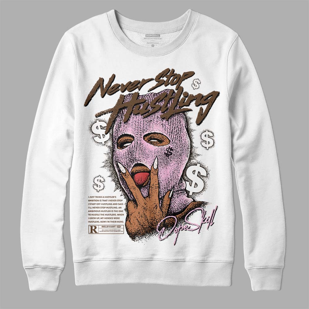 Jordan 11 Retro Neapolitan DopeSkill Sweatshirt Never Stop Hustling Graphic Streetwear 