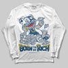Jordan 12 Retro French Blue (2025) DopeSkill Long Sleeve T-Shirt Born To Be Rich Graphic Streetwear