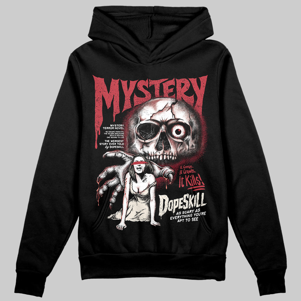 Jordan 4 “Sierra Red" DopeSkill Hoodie Sweatshirt Mystery Ghostly Grasp Graphic Streetwear - Black