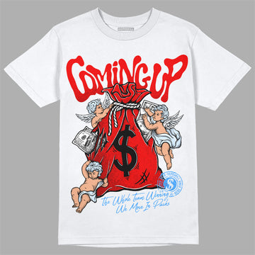 Jordan 11 Retro Cherry DopeSkill T-Shirt Money Bag Coming Up Graphic Streetwear - White 