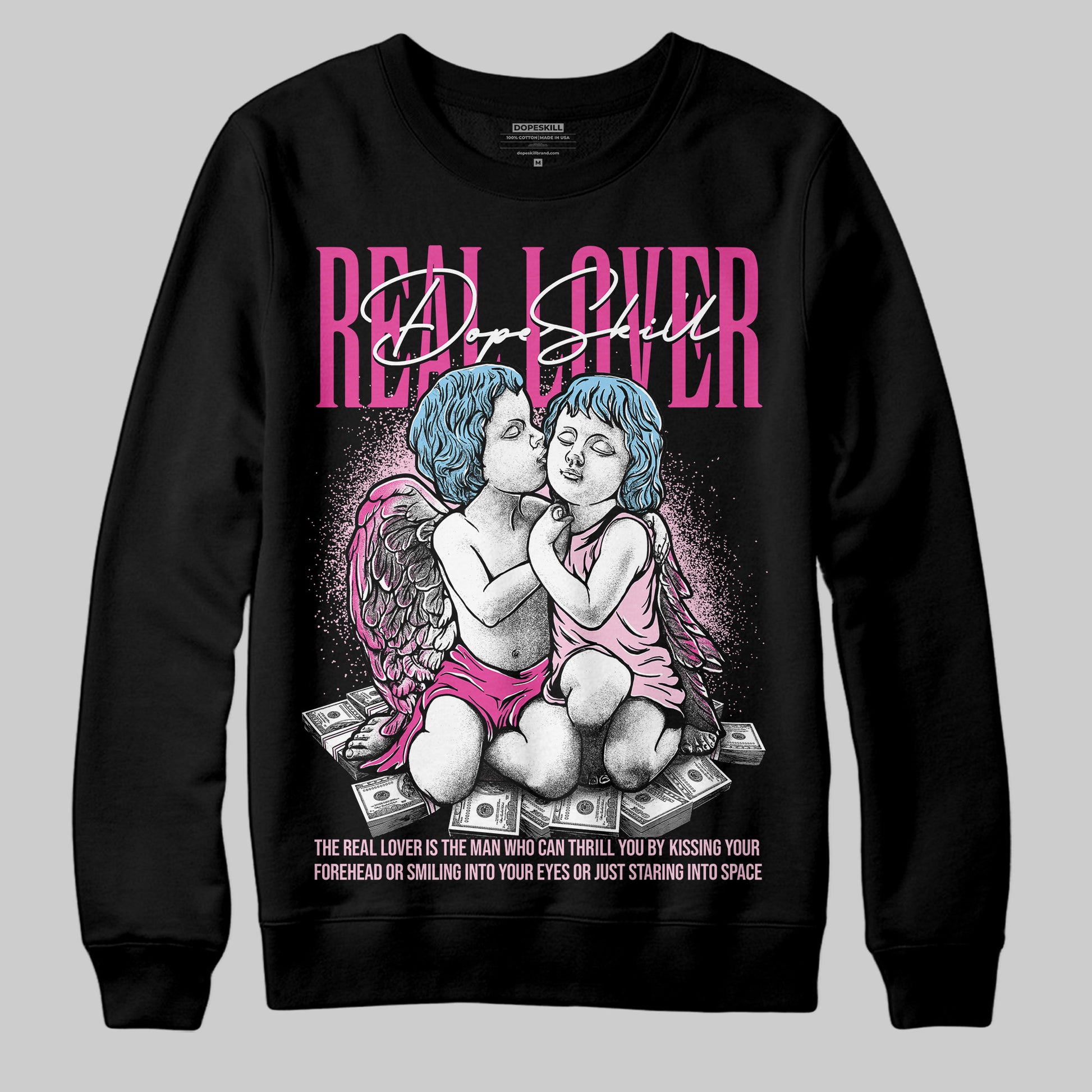 Jordan 6 “Doernbecher” DopeSkill Sweatshirt Real Lover Graphic Streetwear - Black