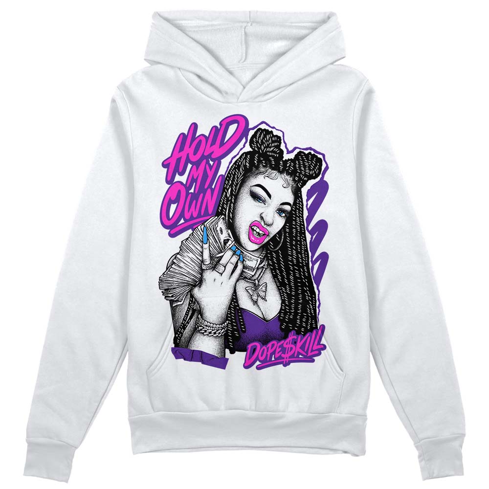 PURPLE Sneakers DopeSkill Hoodie Sweatshirt New H.M.O Graphic Streetwear - White