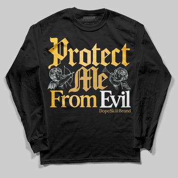 Jordan 12 "Phantom" DopeSkill Long Sleeve T-Shirt Protect Me From Evil Graphic Streetwear - Black