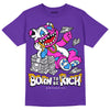 Jordan 13 Court Purple DopeSkill Purple T-shirt Born To Be Rich Graphic Streetwear 