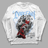 Jordan 9 Powder Blue DopeSkill Long Sleeve T-Shirt Money Loves Me Graphic Streetwear - White 