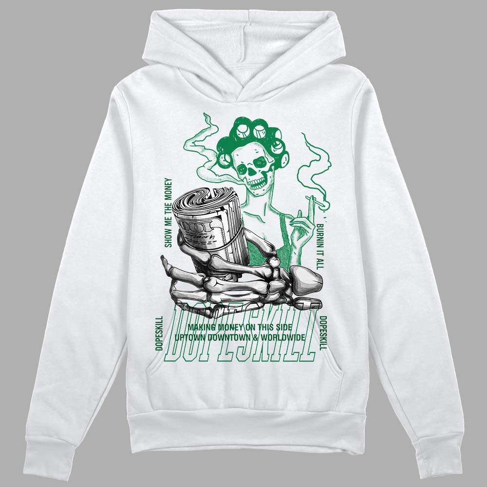 Green Sneakers DopeSkill Hoodie Sweatshirt Show Me The Money Graphic Streetwear - White 