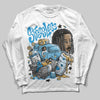 Jordan 4 Denim “Worn Blue” DopeSkill Long Sleeve T-Shirt Stressless Graphic Streetwear - White 