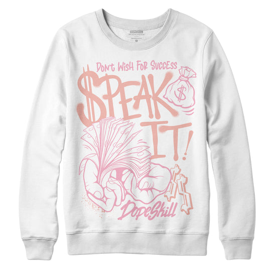 Jordan 11 Low “Legend Pink” DopeSkill Sweatshirt Speak It Graphic Streetwear - White