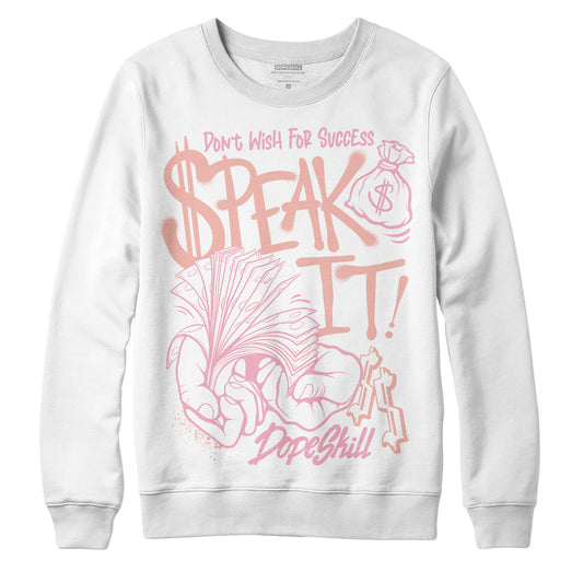 Jordan 11 Low “Legend Pink” DopeSkill Sweatshirt Speak It Graphic Streetwear - White