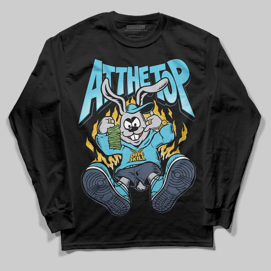 Jordan 11 Retro Gamma Blue (2025) DopeSkill Long Sleeve T-Shirt At The Top Graphic Streetwear - Black
