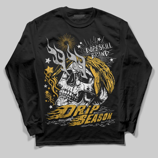 Jordan 5 'Tokyo' DopeSkill Long Sleeve T-Shirt Drip Season Graphic Streetwear - Black