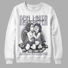 Jordan 14 Retro 'Stealth' DopeSkill Sweatshirt Real Lover Graphic Streetwear - White