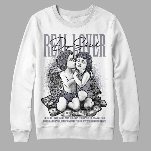 Jordan 14 Retro 'Stealth' DopeSkill Sweatshirt Real Lover Graphic Streetwear - White