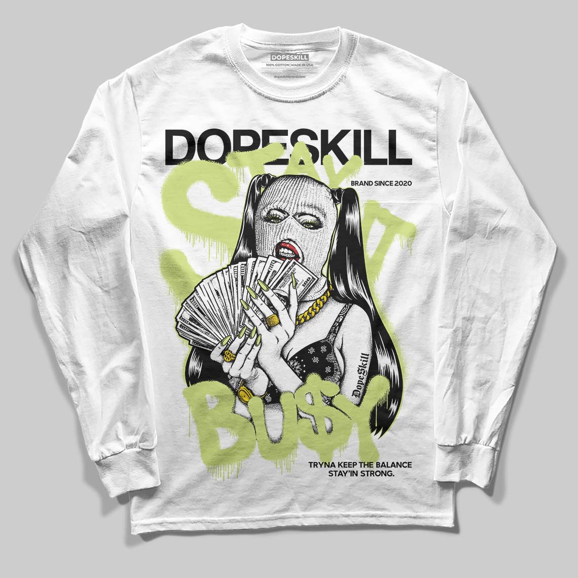 Jordan 11 “Inner Beast” DopeSkill Long Sleeve T-Shirt Stay It Busy Graphic Streetwear - White
