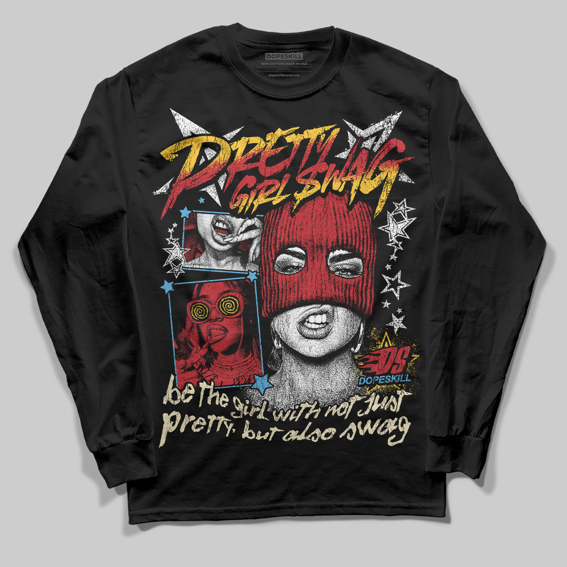 Union LA x Air Jordan 1 High OG “Chicago/Shadow” DopeSkill Long Sleeve T-Shirt Pretty Girl Swag Graphic Streetwear - Black
