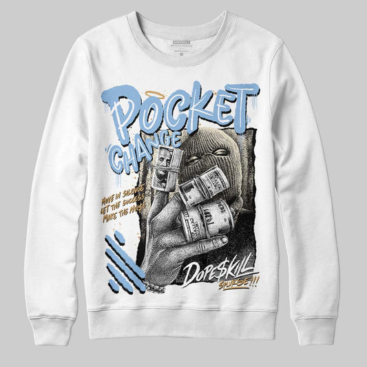 Nike Air Diamond Turf Must Be the Money DopeSkill Sweatshirt Pocket Change Graphic Streetwear - White