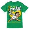 Green Sneakers DopeSkill Green T-Shirt No Fake Love Graphic Streetwear