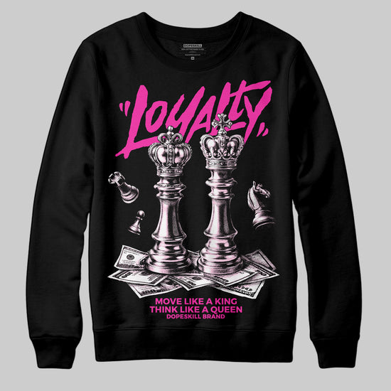 Pink Sneakers DopeSkill Sweatshirt Loyalty Graphic Streetwear - black