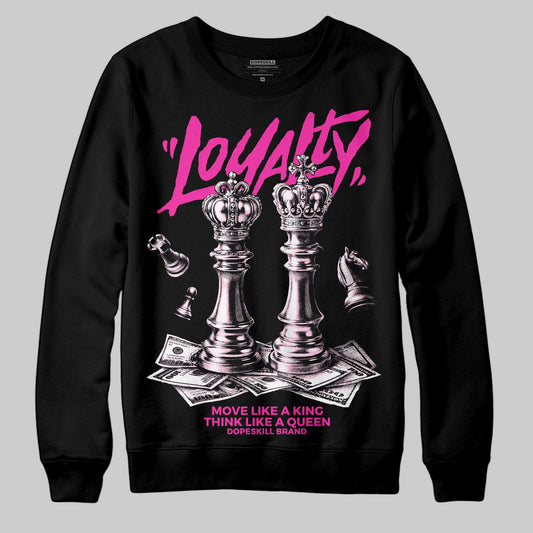 Pink Sneakers DopeSkill Sweatshirt Loyalty Graphic Streetwear - black