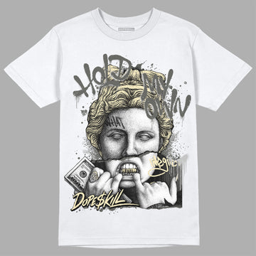 Jordan 4 Retro SE Craft Photon Dust DopeSkill T-Shirt Hold My Own Graphic Streetwear - White