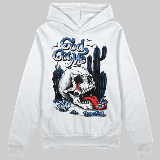 Jordan 11 Low “Space Jam” DopeSkill Hoodie Sweatshirt God Got Me Graphic Streetwear - White