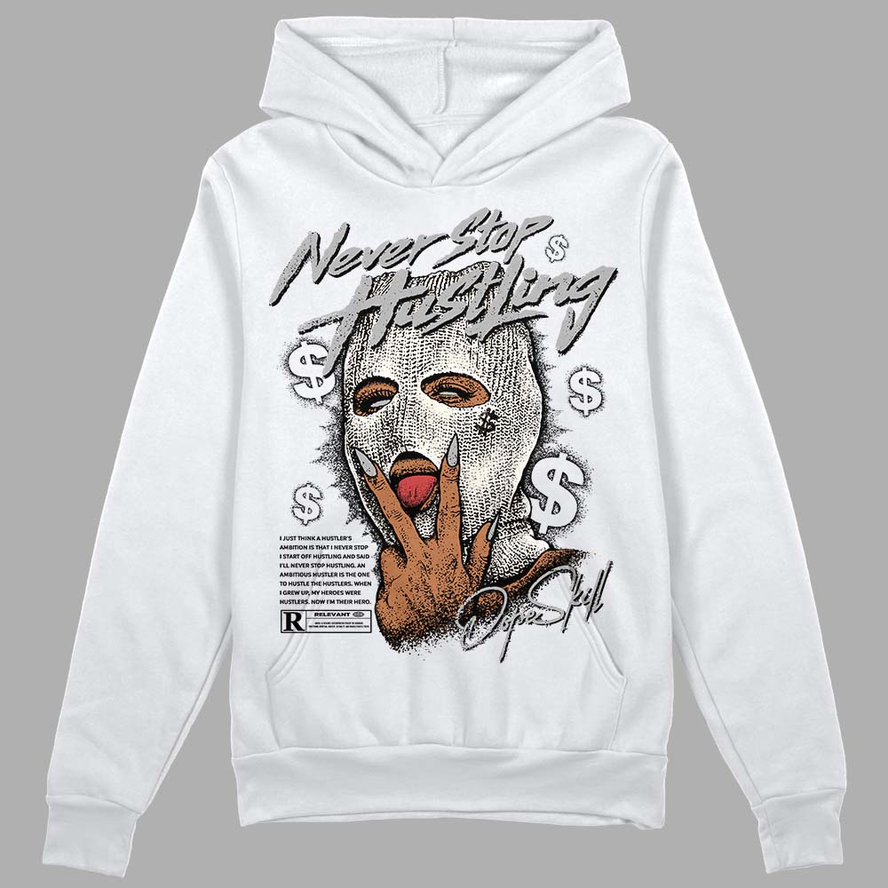 Jordan 3 “Off Noir” DopeSkill Hoodie Sweatshirt Never Stop Hustling Graphic Streetwear - White 