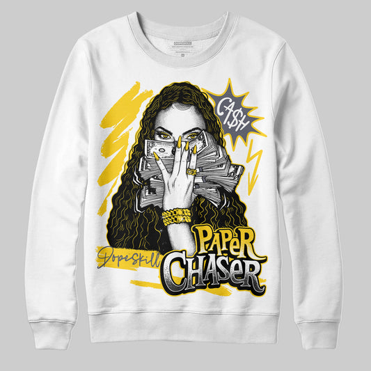 Jordan 4 Lightning DopeSkill Sweatshirt NPC Graphic Streetwear - White