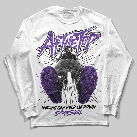 PURPLE Sneakers DopeSkill Long Sleeve T-Shirt Nothing Can Hold US Down Graphic Streetwear - White