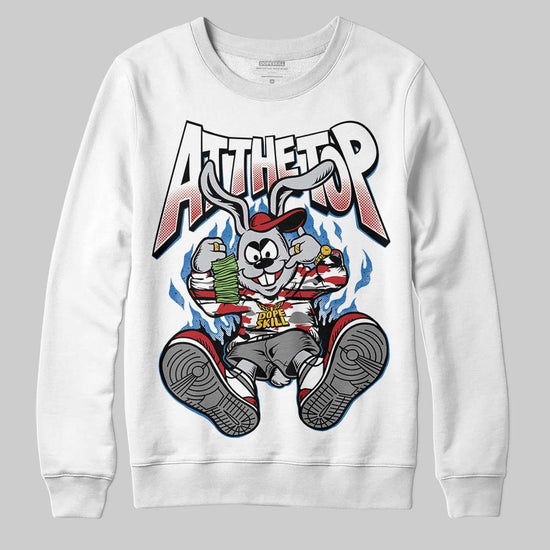 Jordan 8 Retro Bugs Bunny (2025) DopeSkill Sweatshirt At The Top Graphic Streetwear - White