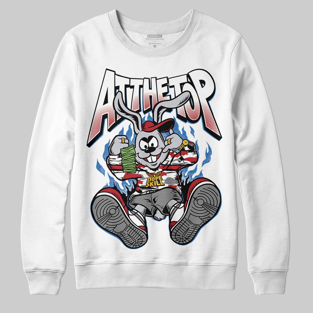 Jordan 8 Retro Bugs Bunny (2025) DopeSkill Sweatshirt At The Top Graphic Streetwear - White
