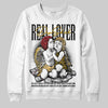 Jordan 12 Retro 'Taxi' 2025 DopeSkill Sweatshirt Real Lover Graphic Streetwear - White 